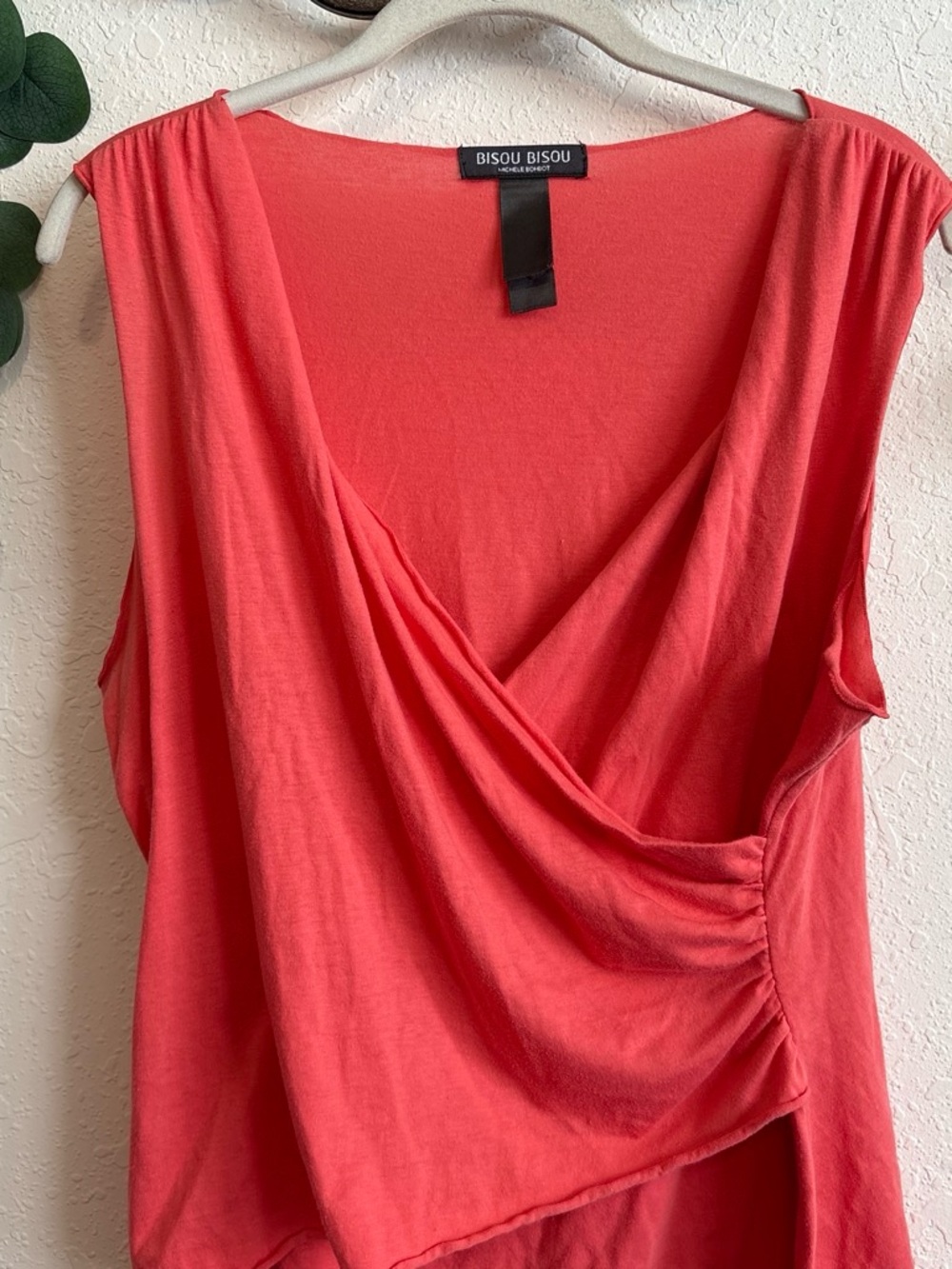 Y2K Pink Asymmetrical Wrap Tank Top 💕 - Picture 3 of 6